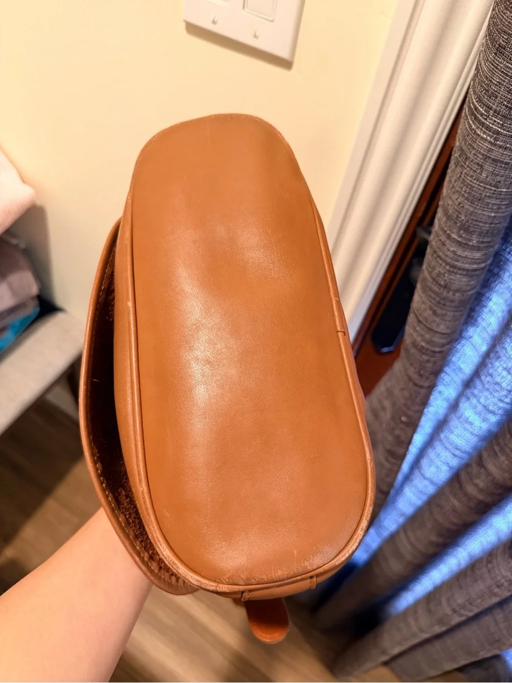 Vintage Coach 90s Fletcher Brown Leather Crossbody Bag RARE